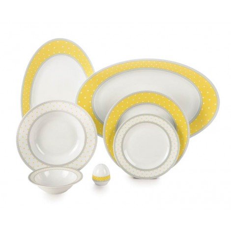 zarin porclain italia f serie seville yellow model 102 pcs one grade Catering and catering